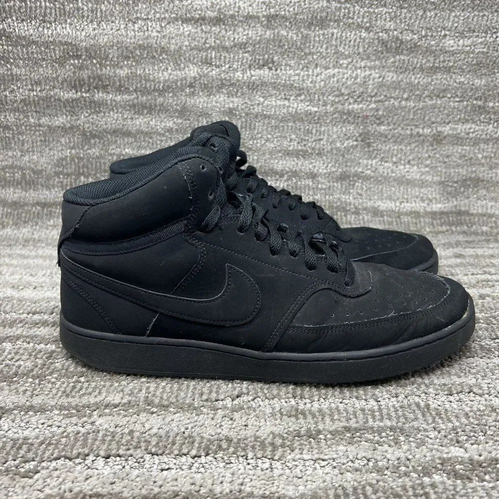 Nike Mens Triple Black Court Vision CU6620-001 Basketball Shoes Size US 11.5